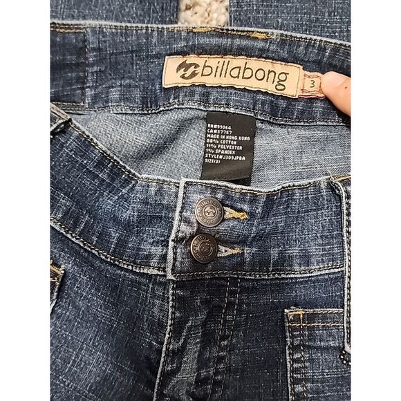 BILLABONG Women's Size 3 Low Rise Jeans blue 26x31 Boot‎ Flare - Picture 9 of 9